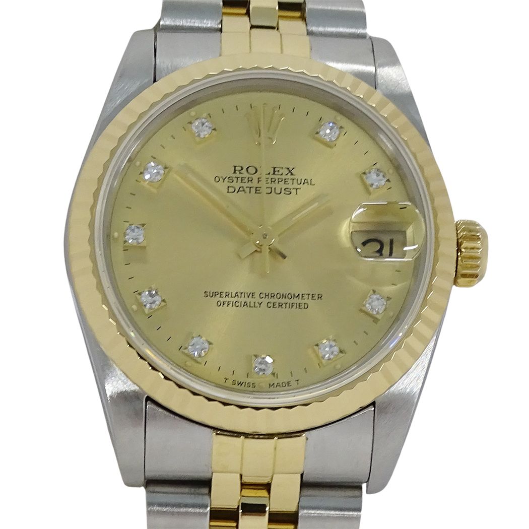 Rolex Datejust L Number Watch Boys Diamond Automatic Winding at Stainless Steel — view 2