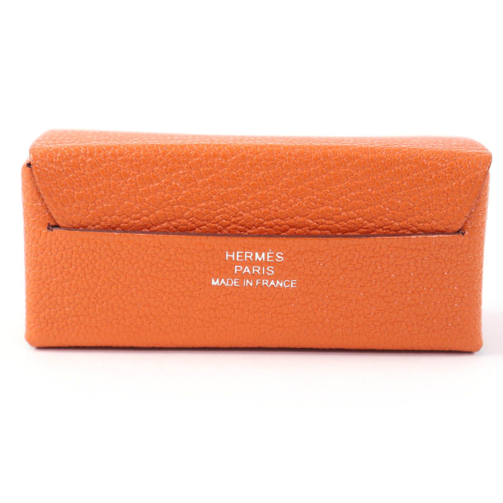 Hermes Miroir Chevre Misol Cui Vre Lip Case with Mirror French Box
