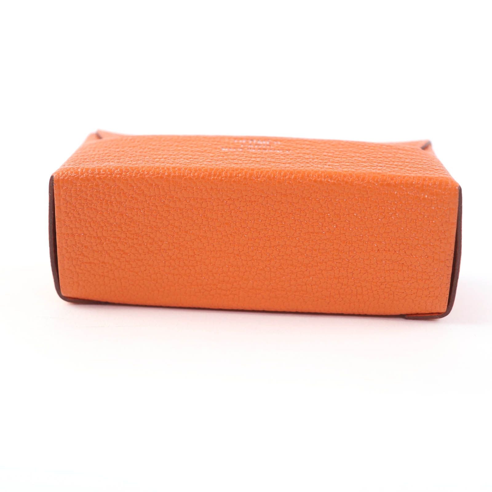 Hermes Miroir Chevre Misol Cui Vre Lip Case with Mirror French Box — view 3