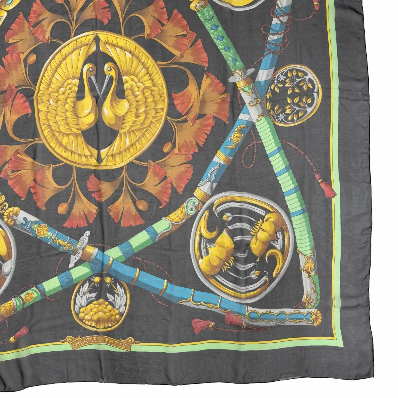 Hermes Carre Geant 140 Daimyo Princes du Soleil Levant Prince of the Land of — view 5