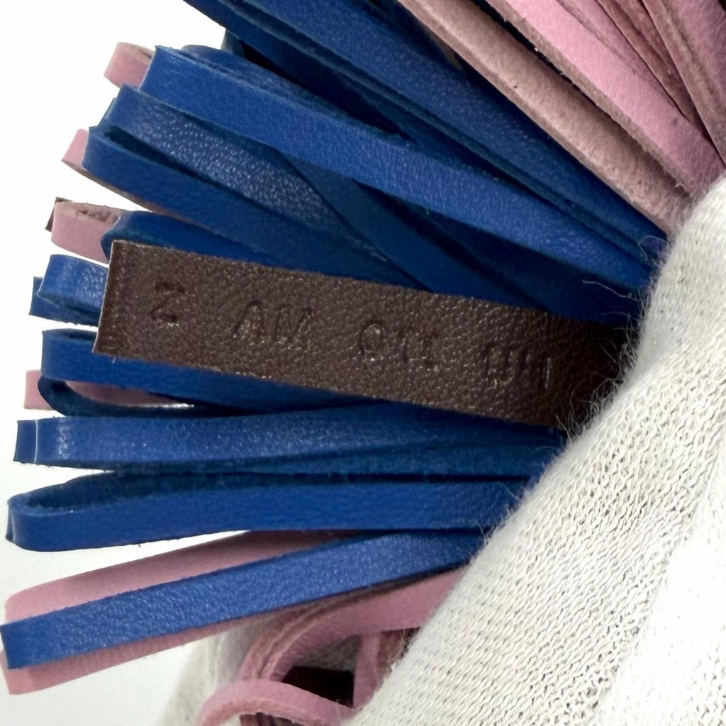 Hermes Carmen Blue France Maubusile Vest Agno Milo Tricolor Bag Charm — view 6