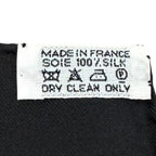 Hermes Carre 90 en Piste on Stage Silk 100% Scarf White Black — view 9
