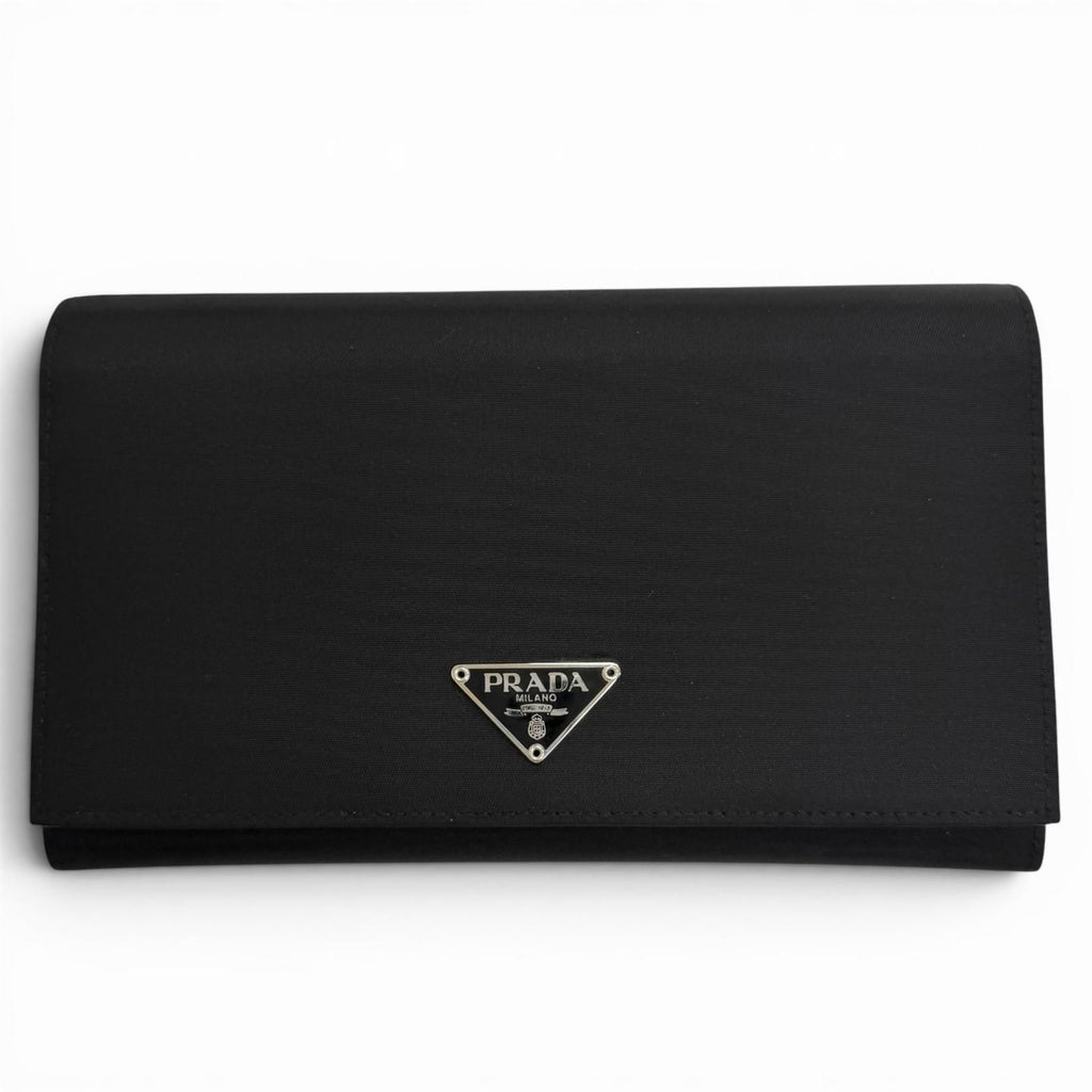 Prada Tessuto Nylon Wallet Bifold Nero Black