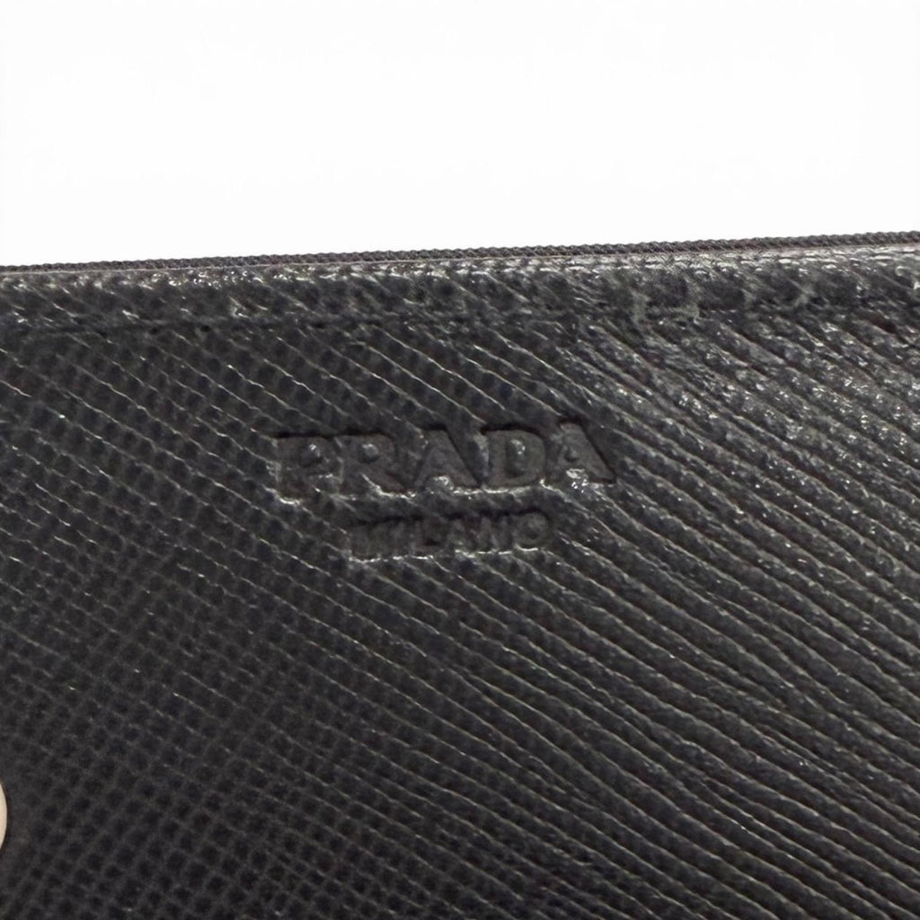 Prada Tessuto Nylon Wallet Bifold Nero Black — view 9