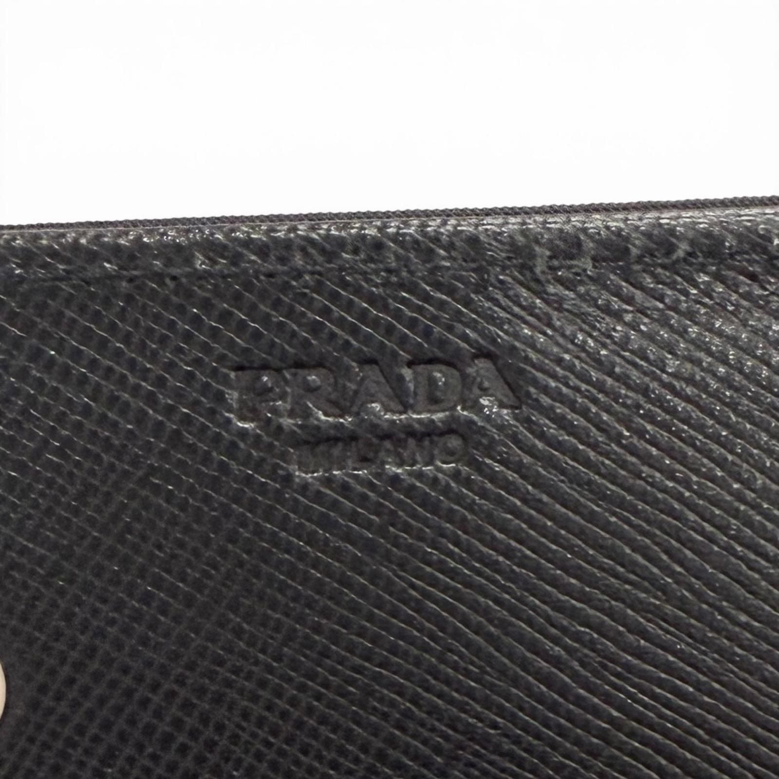 Prada Tessuto Nylon Wallet Bifold Nero Black — view 9