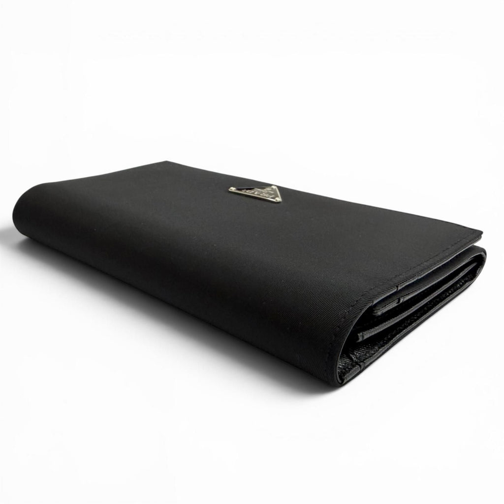 Prada Tessuto Nylon Wallet Bifold Nero Black — view 4