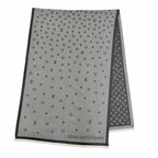 Louis Vuitton All About Monogram Cotton 100% Fringe Shawl Gray Scarf — view 3