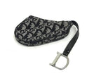 Dior Coin Case Trotter Saddle Black Canvas — view 2