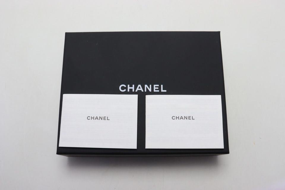 Chanel Quilted Caviar Leather GD Trifold Wallet — view 8