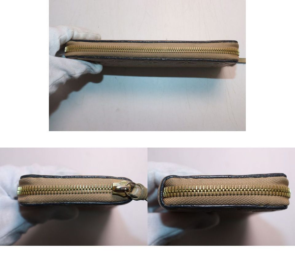 Louis Vuitton Monogram Empreinte Portefeuille Clemence Leather Zip Around Wallet — view 7