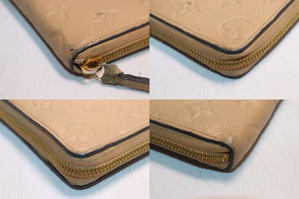 Louis Vuitton Monogram Empreinte Portefeuille Clemence Leather Zip Around Wallet — view 8