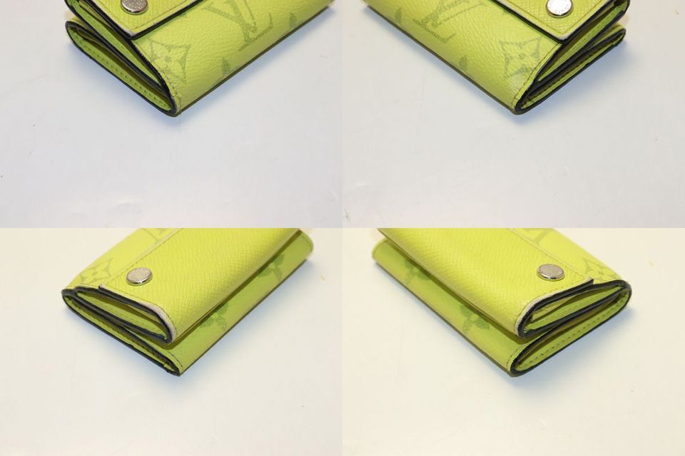 Louis Vuitton Taigarama Discovery Compact Leather Trifold Wallet — view 9