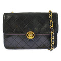 Chanel Quilted 19 Chain Shoulder Bag Black
