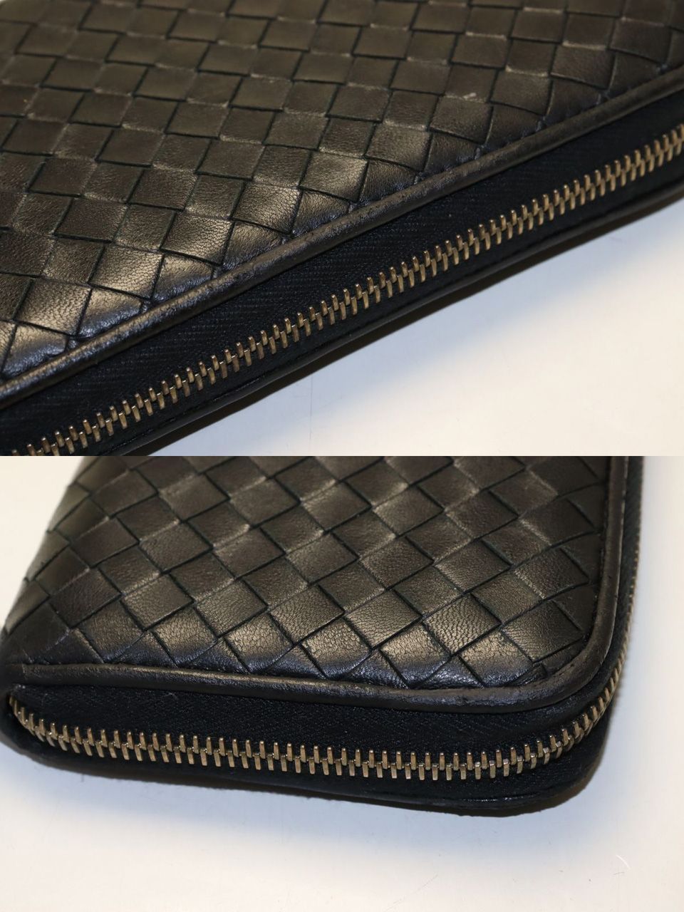 Bottega Veneta Intrecciato Leather Zip Around Wallet — view 9