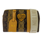 Louis Vuitton Monogram Strap City Keepall LV 2-Way Handbag Brown