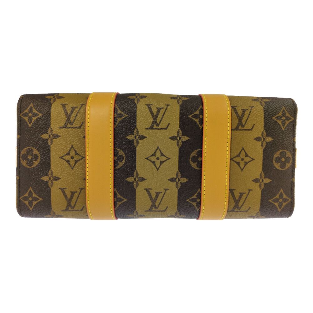 Louis Vuitton Monogram Strap City Keepall LV 2-Way Handbag Brown — view 4