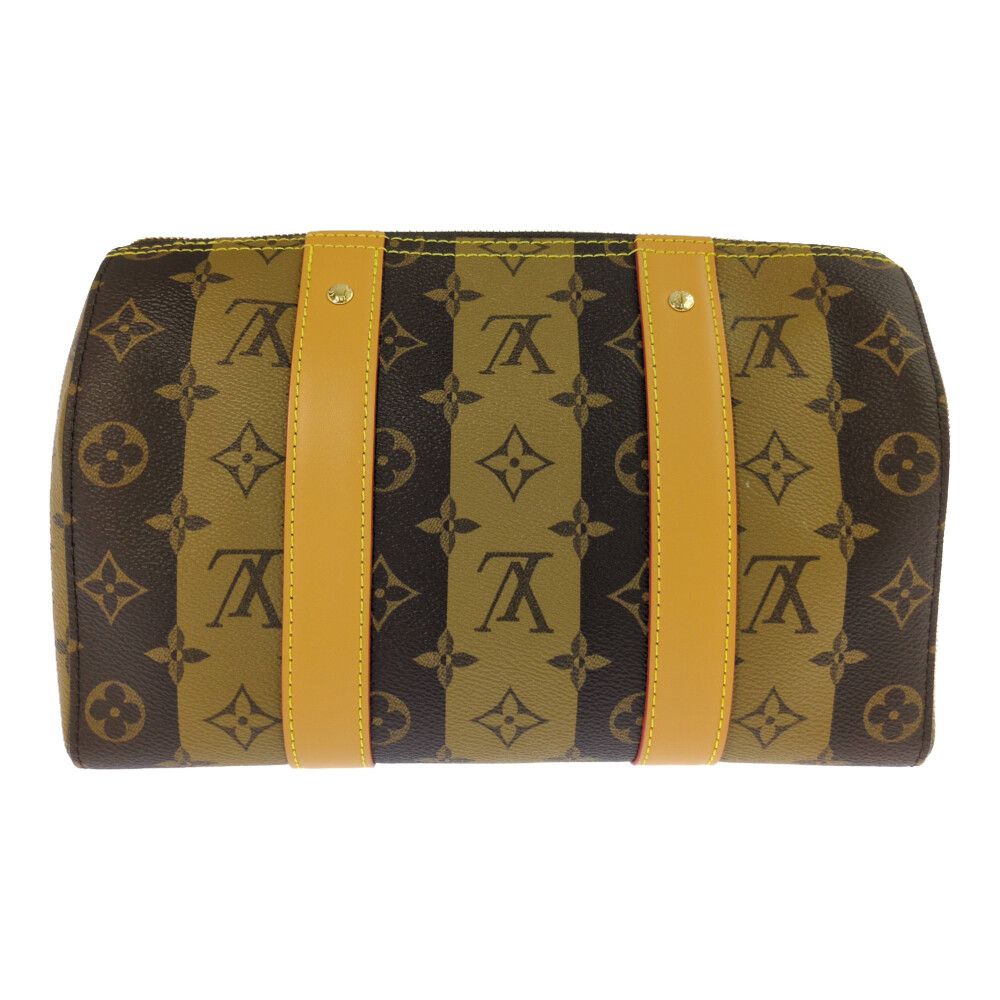Louis Vuitton Monogram Strap City Keepall LV 2-Way Handbag Brown — view 3