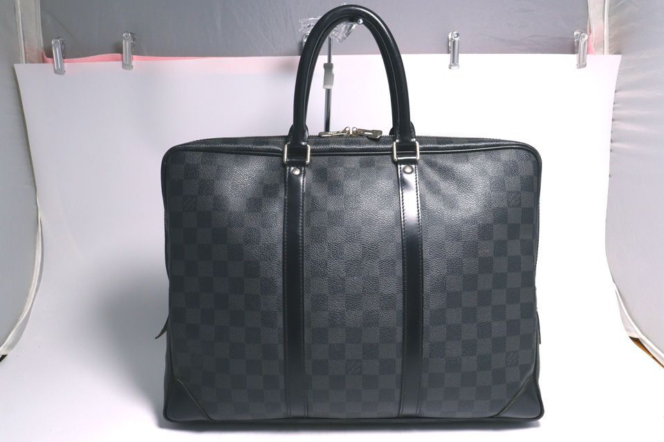 Louis Vuitton Damier Graphite Pdv Leather Business Briefcase — view 2