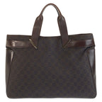 Gucci Brown GG Canvas Leather Tote