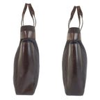 Gucci Brown GG Canvas Leather Tote — view 8