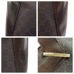 Gucci Brown GG Canvas Leather Tote — view 6