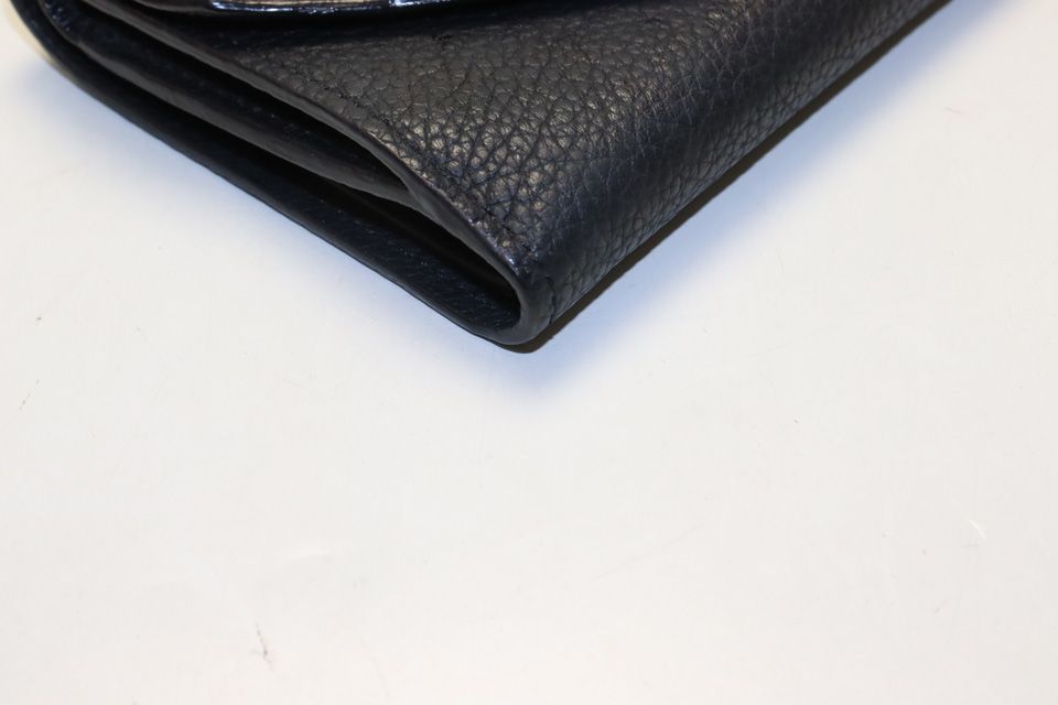 Louis Vuitton Monogram Taurillon Portefeuille Double Compact Leather Trifold — view 5