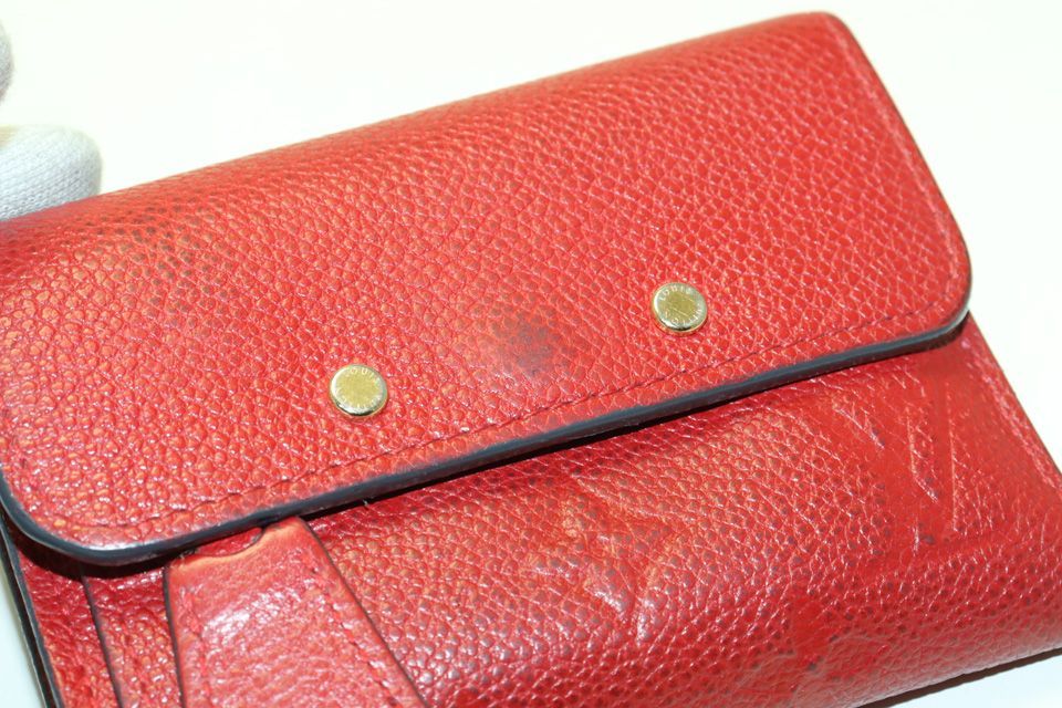 Louis Vuitton Monogram Empreinte Portefeuille Pont Neuf Leather Trifold Wallet — view 8
