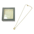 Dior CD Logo Circle Necklace Gold