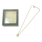 Dior CD Logo Circle Necklace Gold