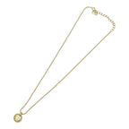 Dior CD Logo Circle Necklace Gold — view 2
