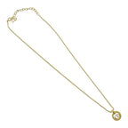 Dior CD Logo Circle Necklace Gold — view 3