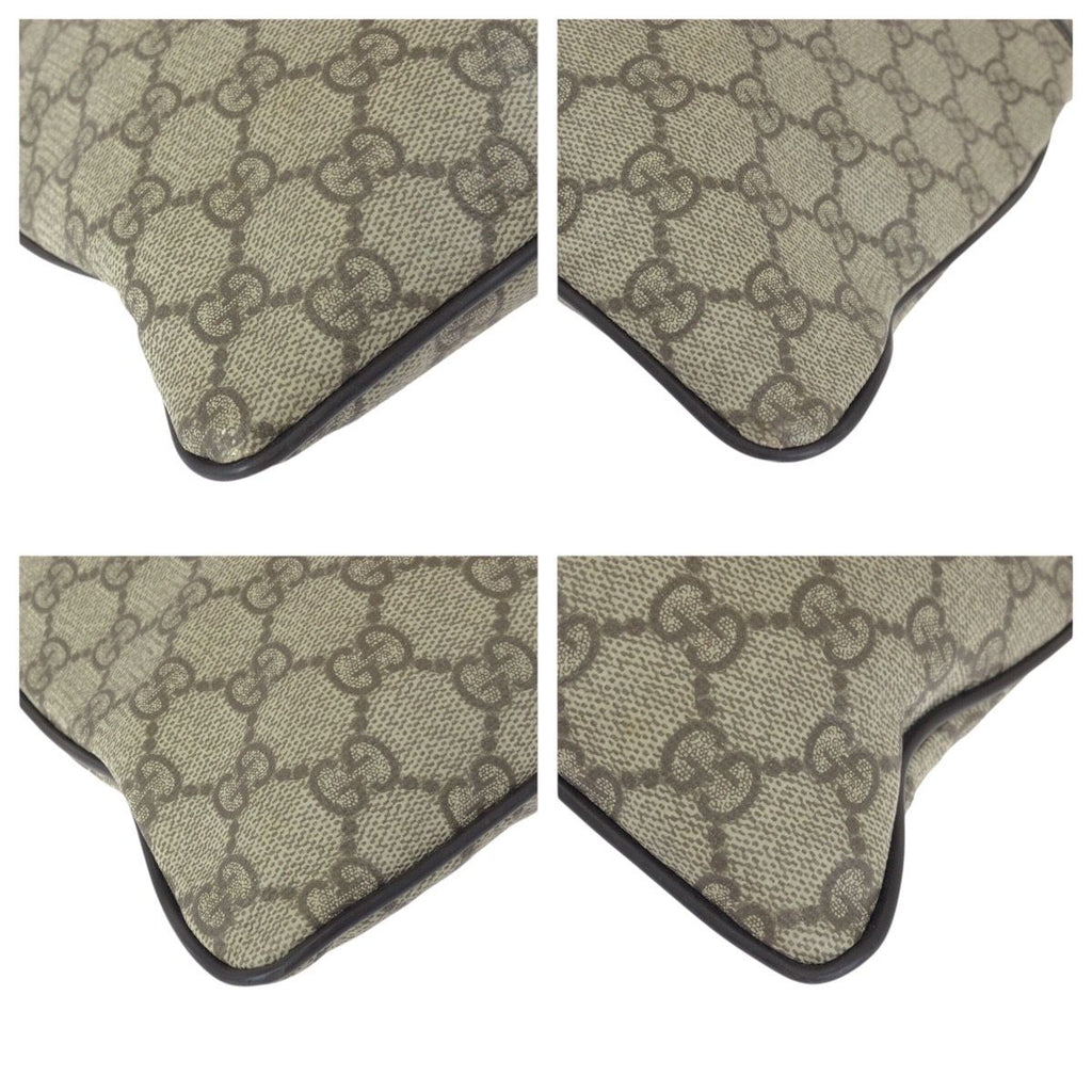 Gucci Beige Dark Brown GG Supreme Canvas Shoulder — view 3