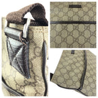 Gucci Beige Dark Brown GG Supreme Canvas Shoulder — view 5