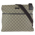 Gucci Beige Dark Brown GG Supreme Canvas Shoulder