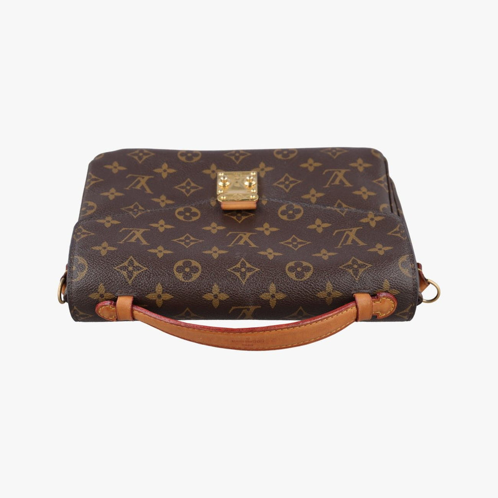 Louis Vuitton Pochette Metis MM Monogram Brown Canvas Handbag — view 8