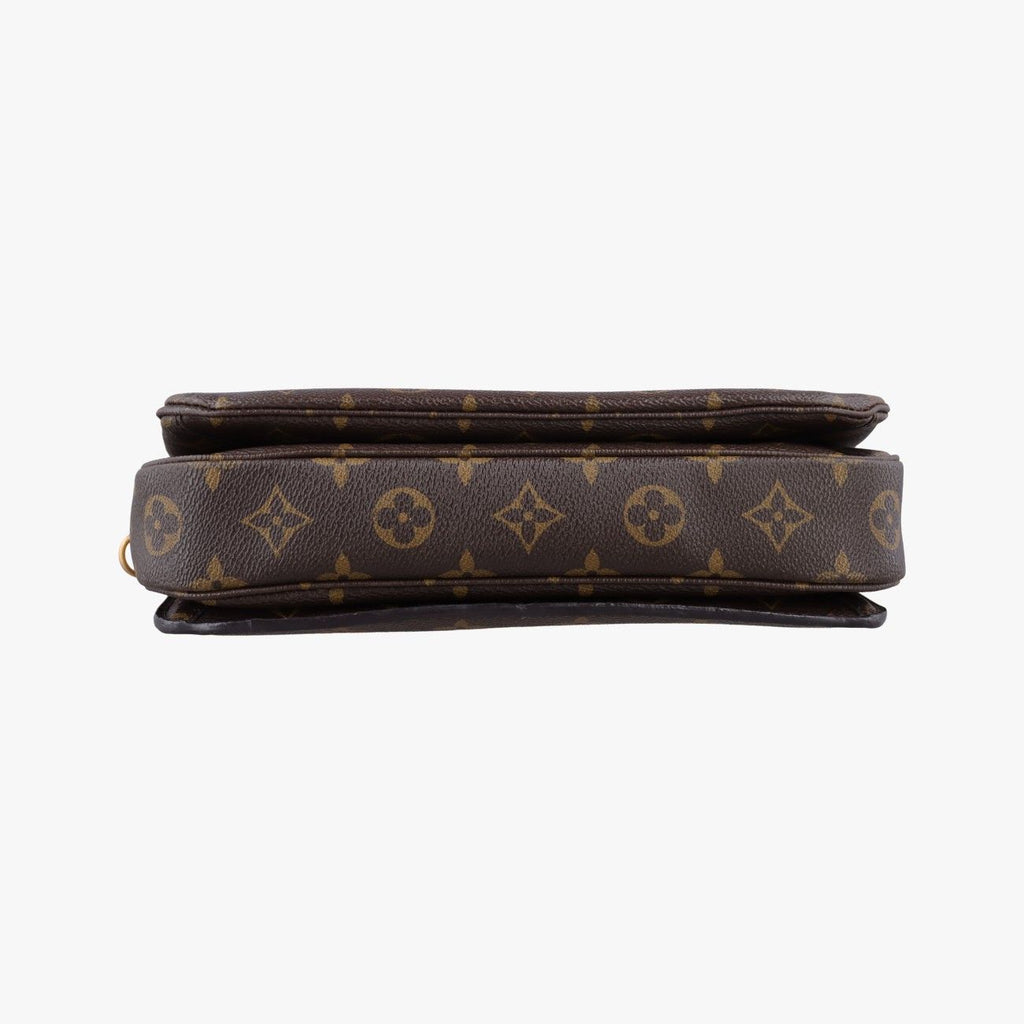 Louis Vuitton Pochette Metis MM Monogram Brown Canvas Handbag — view 3