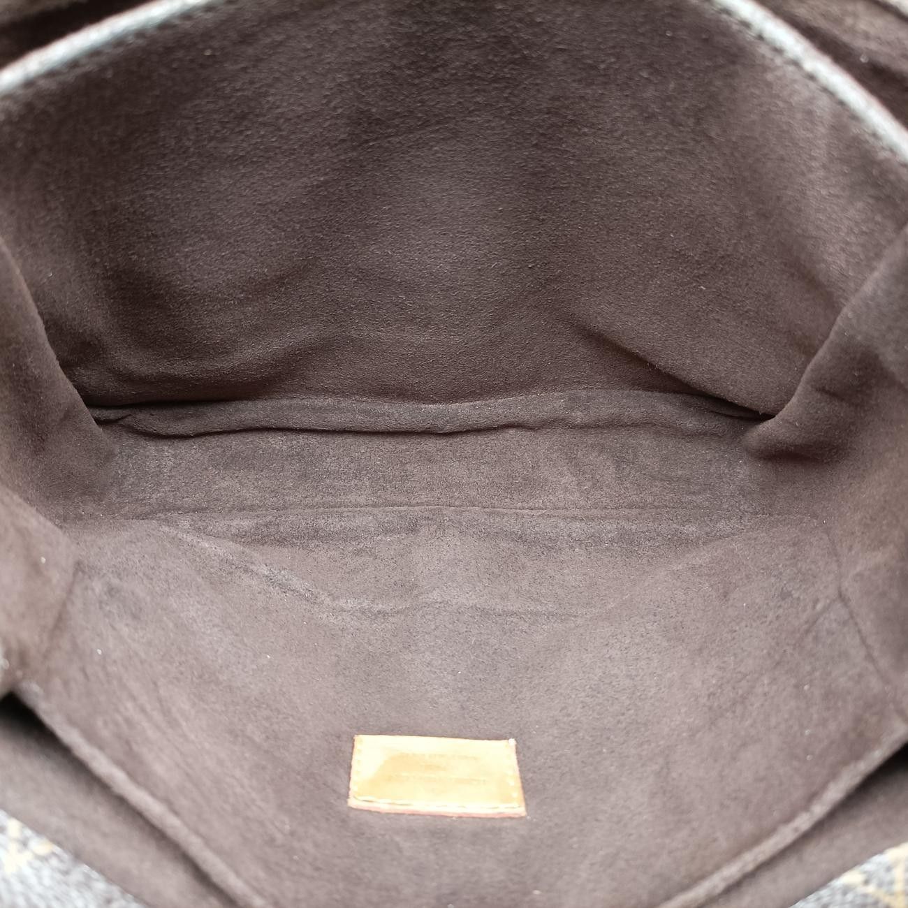 Louis Vuitton Pochette Metis MM Monogram Brown Canvas Handbag — view 9