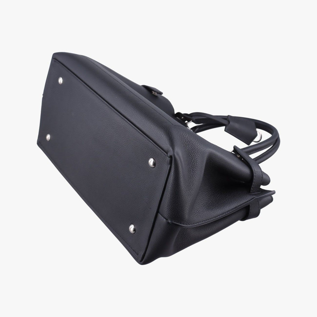 Louis Vuitton Lockme Day Noir Grain Calf Leather Handbag — view 4