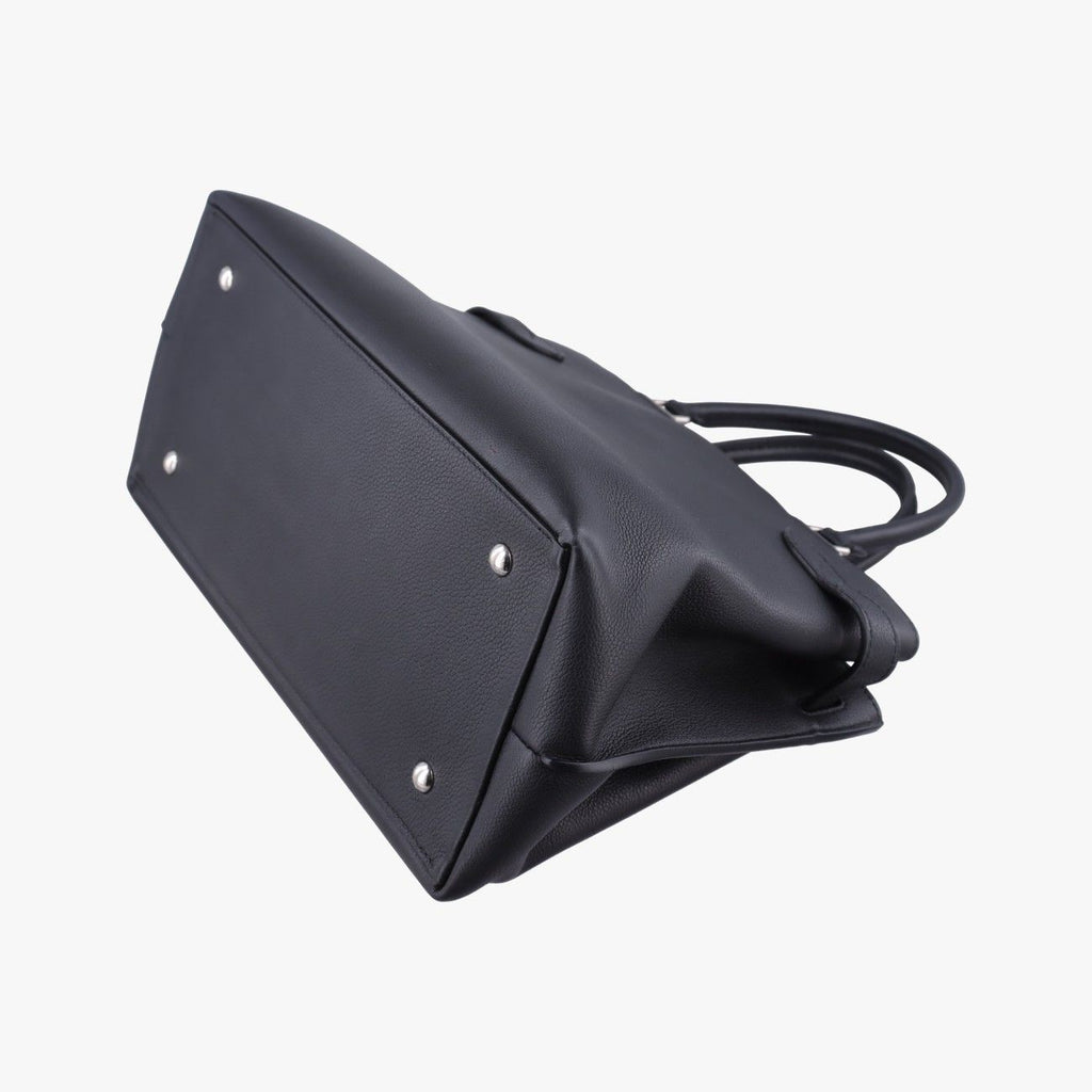 Louis Vuitton Lockme Day Noir Grain Calf Leather Handbag — view 6