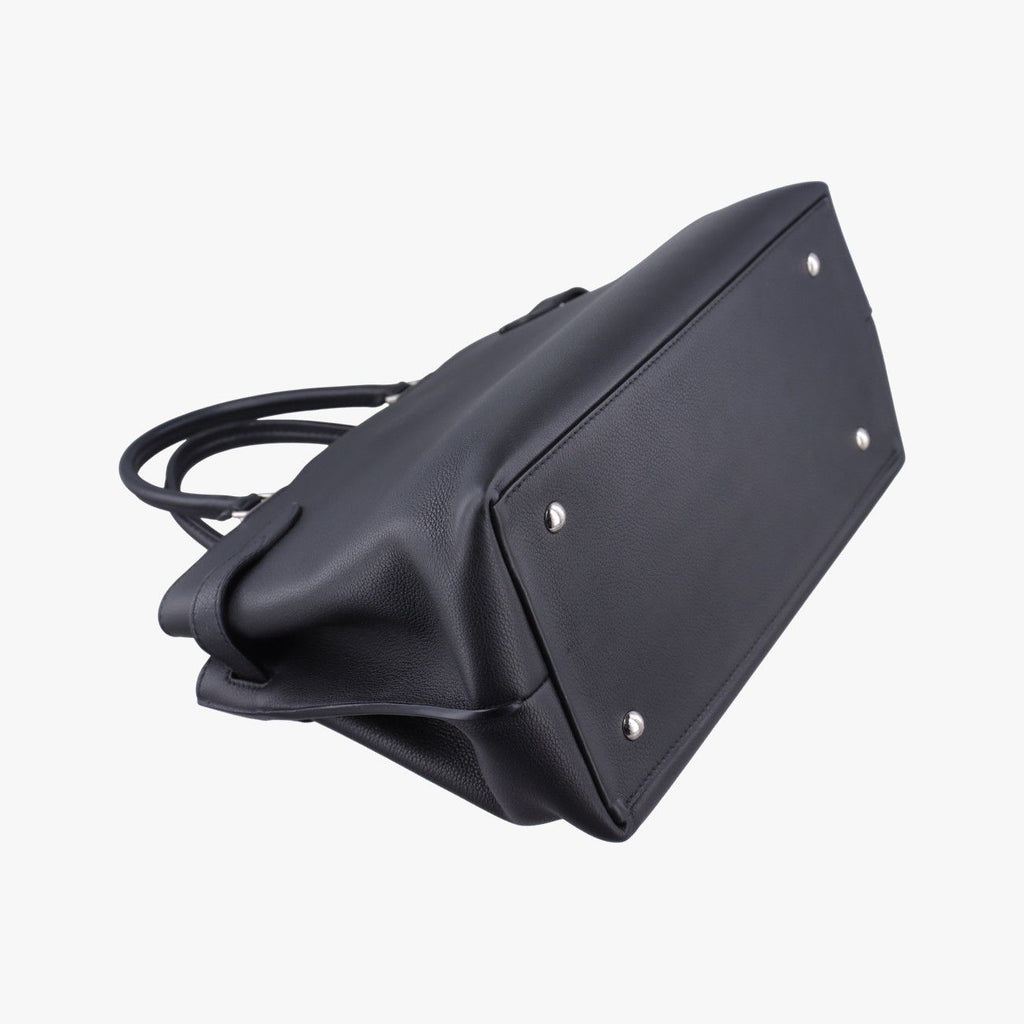 Louis Vuitton Lockme Day Noir Grain Calf Leather Handbag — view 7