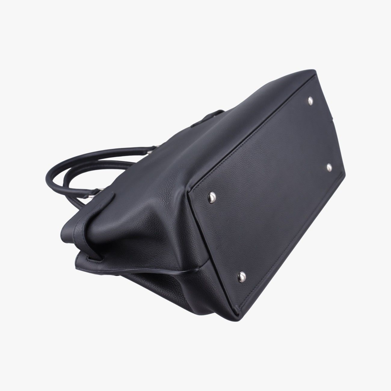 Louis Vuitton Lockme Day Noir Grain Calf Leather Handbag — view 7