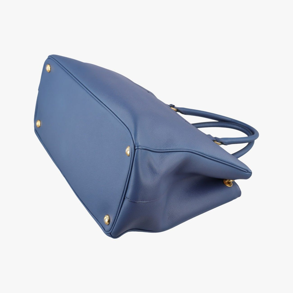 Prada Galleria Blue Saffiano Leather 14 Handbag — view 4