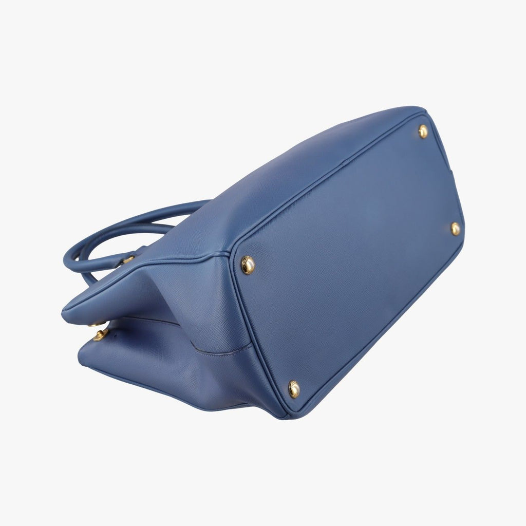 Prada Galleria Blue Saffiano Leather 14 Handbag — view 7
