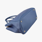 Prada Galleria Blue Saffiano Leather 14 Handbag — view 5
