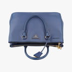 Prada Galleria Blue Saffiano Leather 14 Handbag — view 8