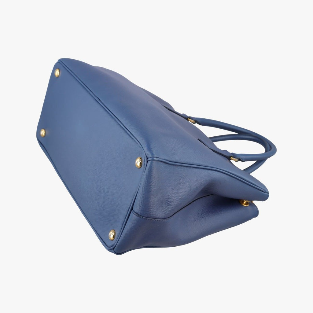 Prada Galleria Blue Saffiano Leather 14 Handbag — view 6