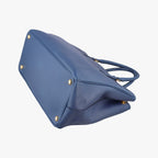 Prada Galleria Blue Saffiano Leather 14 Handbag — view 6