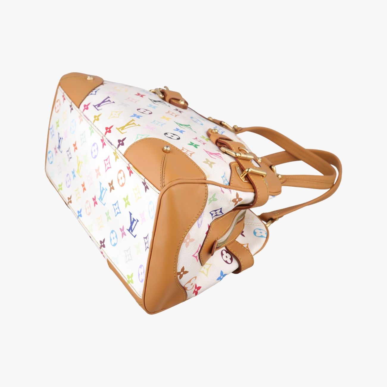 Louis Vuitton Claudia Blanc Monogram Multicolor Handbag — view 4