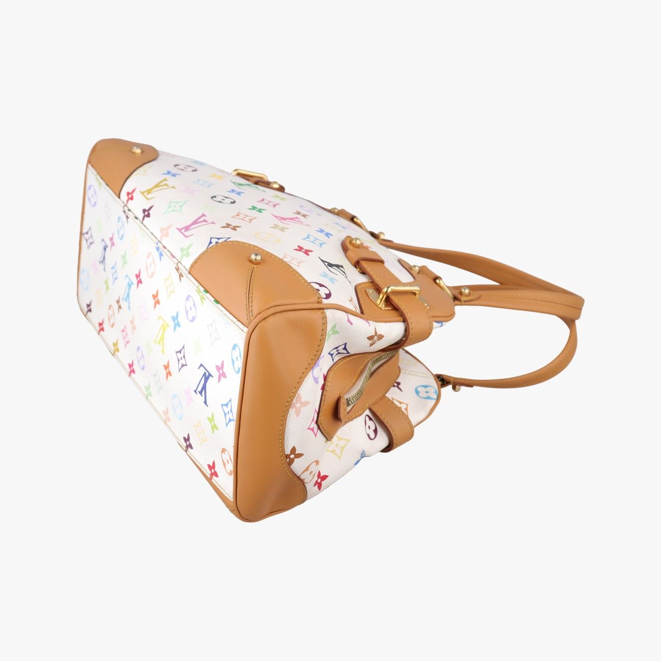 Louis Vuitton Claudia Blanc Monogram Multicolor Handbag — view 6