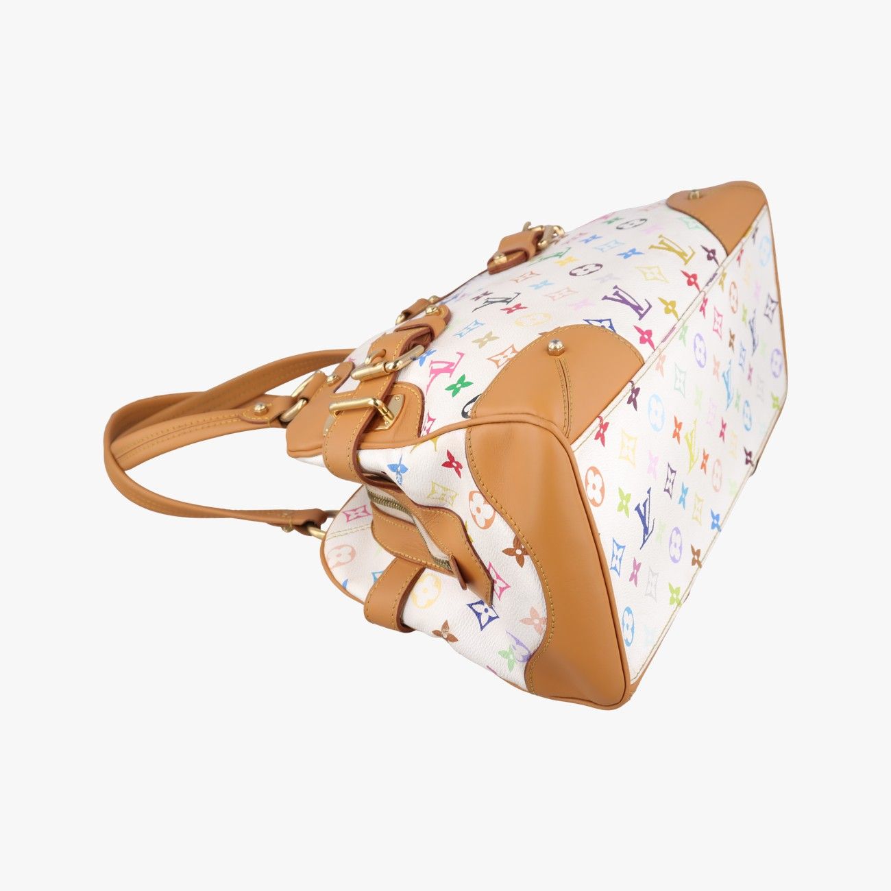 Louis Vuitton Claudia Blanc Monogram Multicolor Handbag — view 5